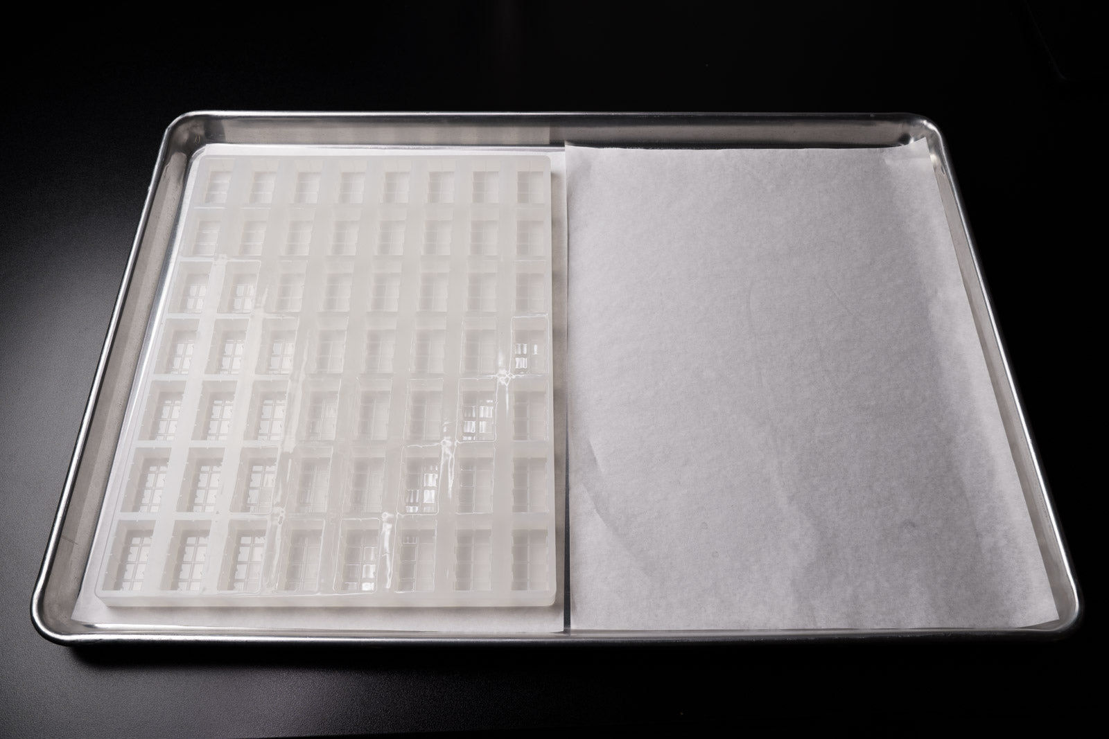 15.4mL Rectangle Multidose Candy Depositor Mold - 56 Cavities - 24408