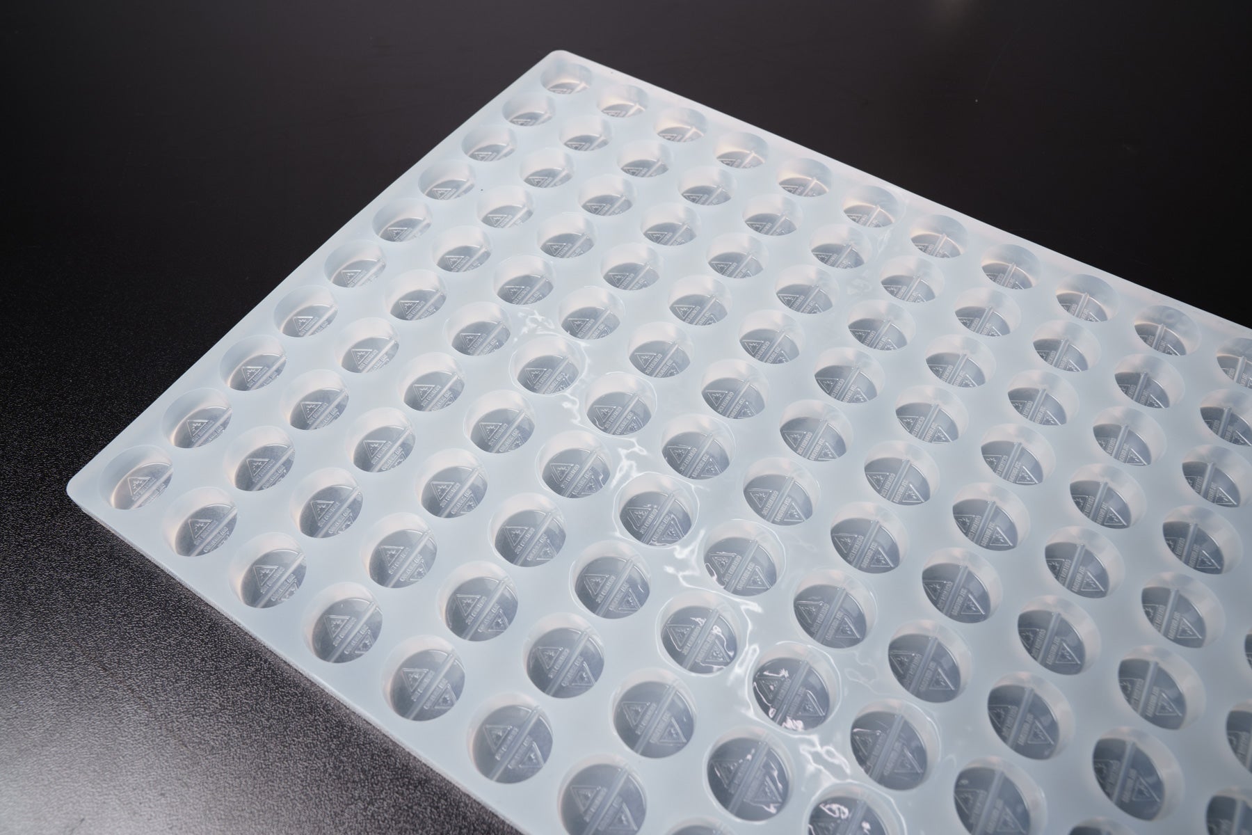 5mL Multidose™ Circle Candy Depositor Mold - MA, ME, RI, VT THC Symbol - 120 Cavities - 23954