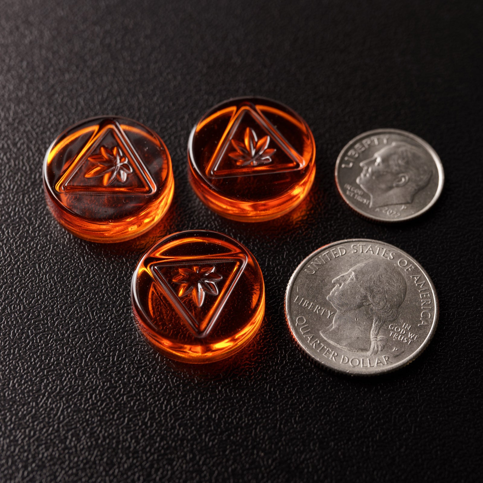 2mL Round Candy Depositor Mold - New Jersey THC Symbol - 165 Cavities - 24428