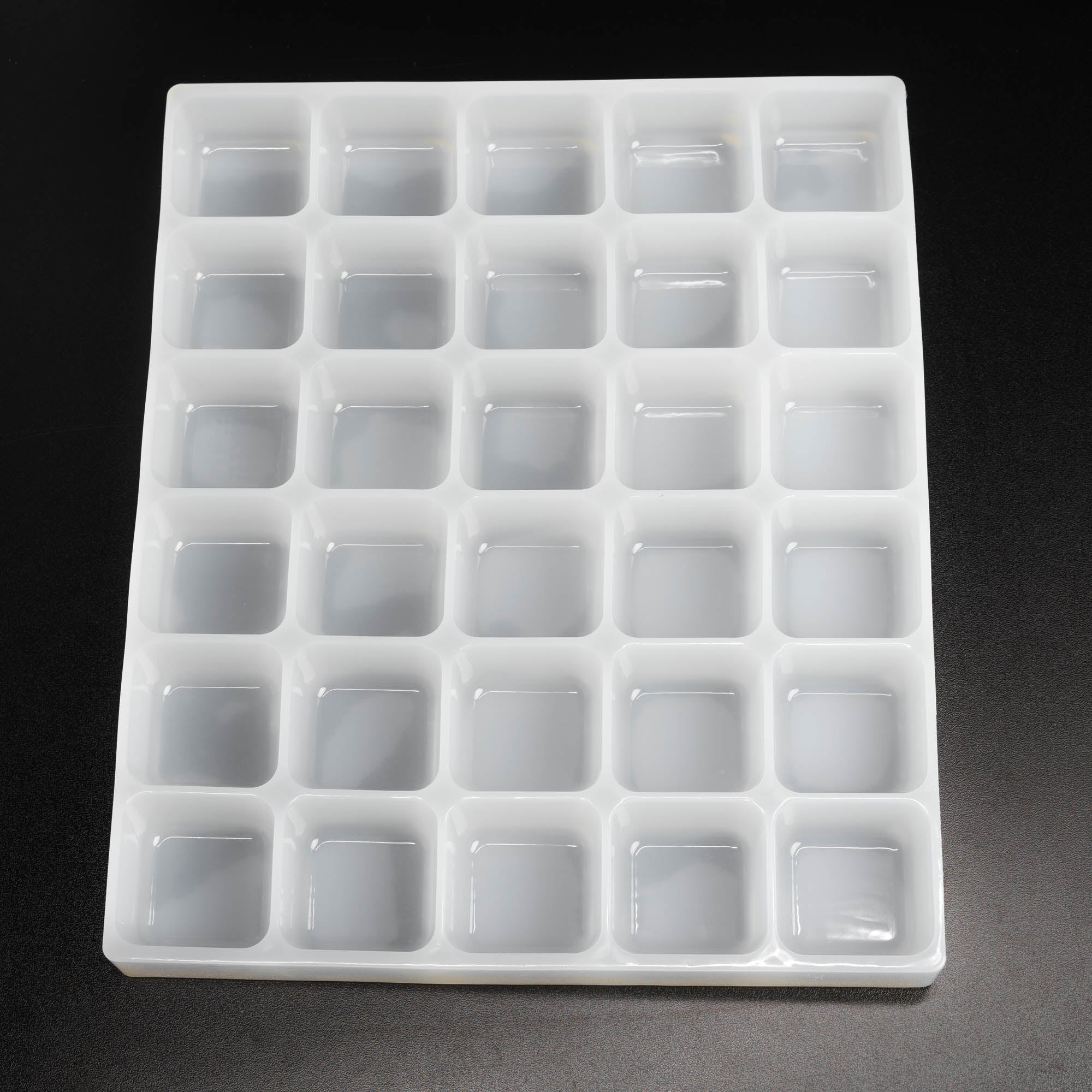 80mL Large Rounded Square Candy Mold - 30 Cavities - 23883