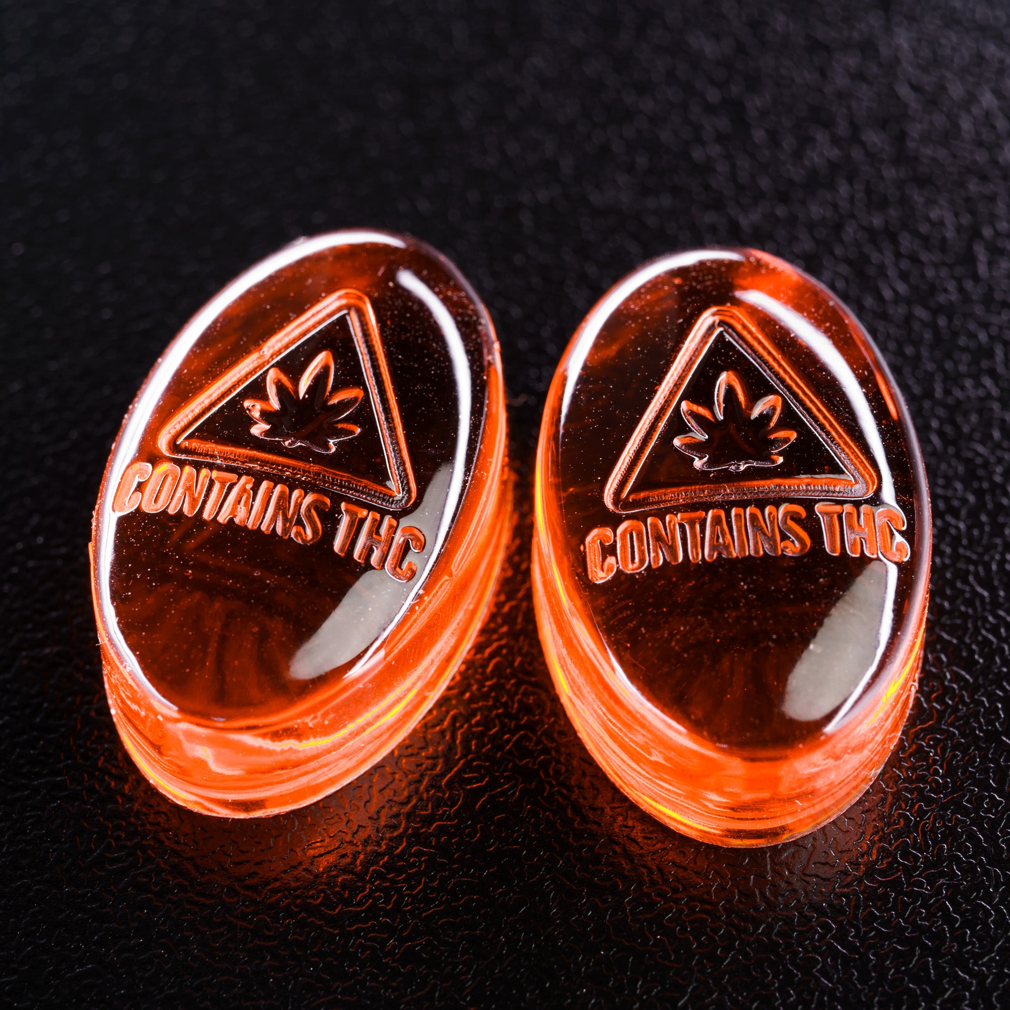 4mL Oval Candy Depositor Mold - MA, ME, RI, VT THC Symbol - 136 Cavities - 23966