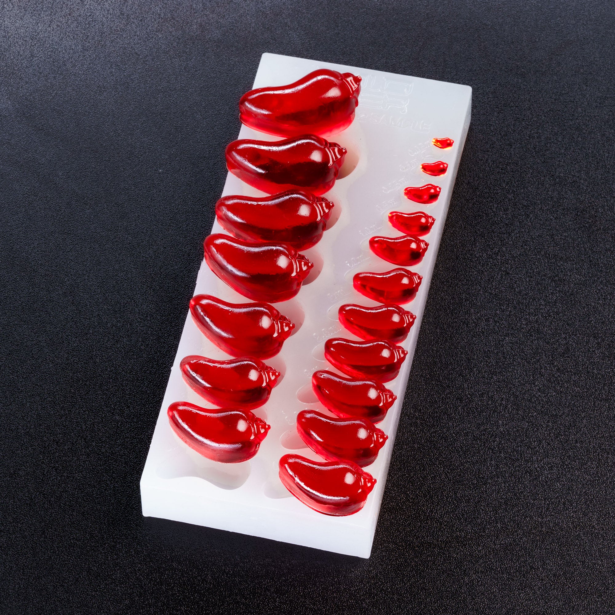 0.05mL - 10mL Chili Pepper Sample Mold - 18 Sizes - 23506
