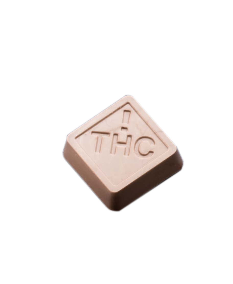 3.38mL Square Chocolates Mold - CO, FL, NM, OH THC Symbol - 27 Cavities - 22920