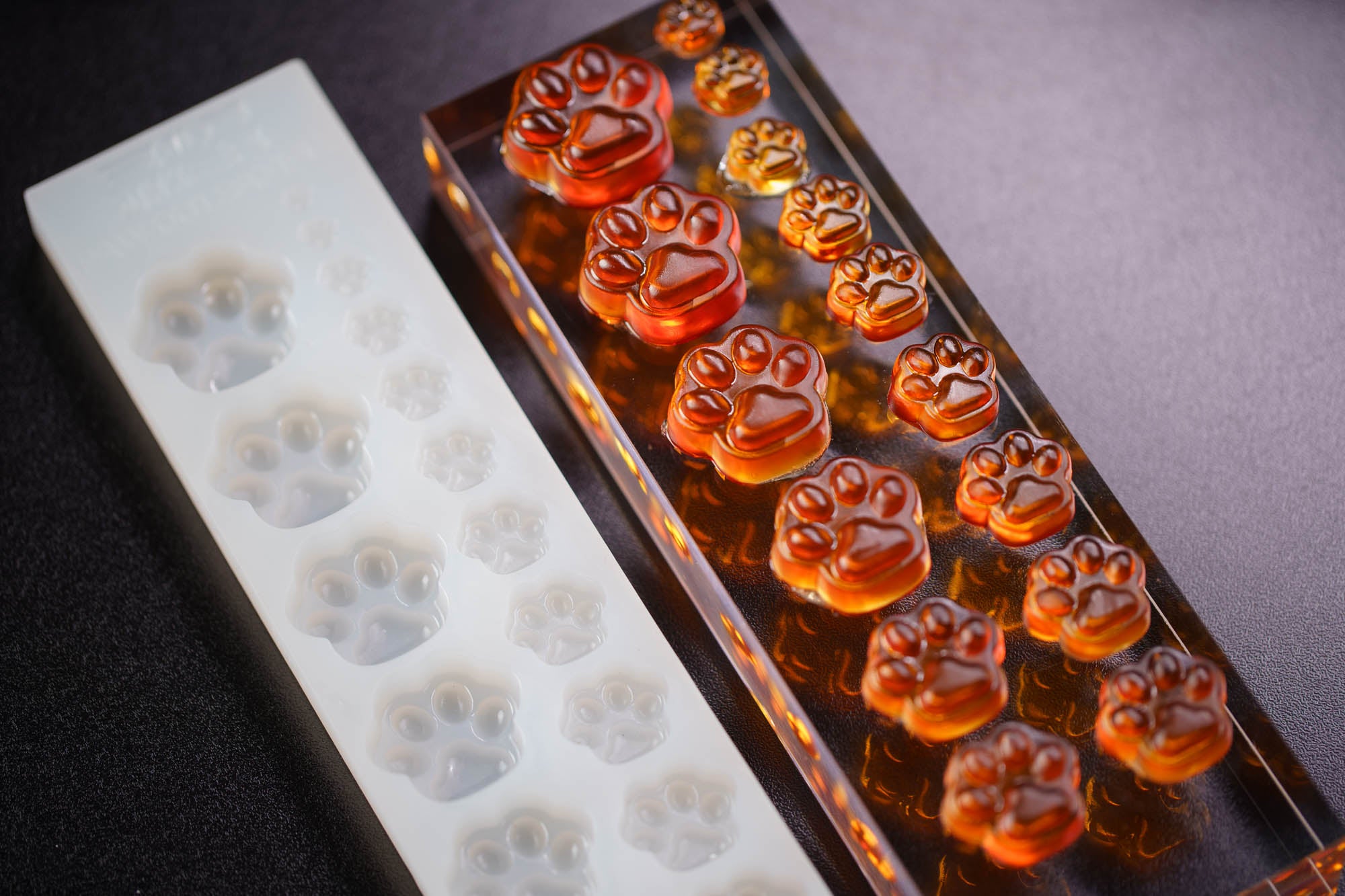 0.05 - 10mL Paw Print Sample Mold - 19 Sizes - 23423