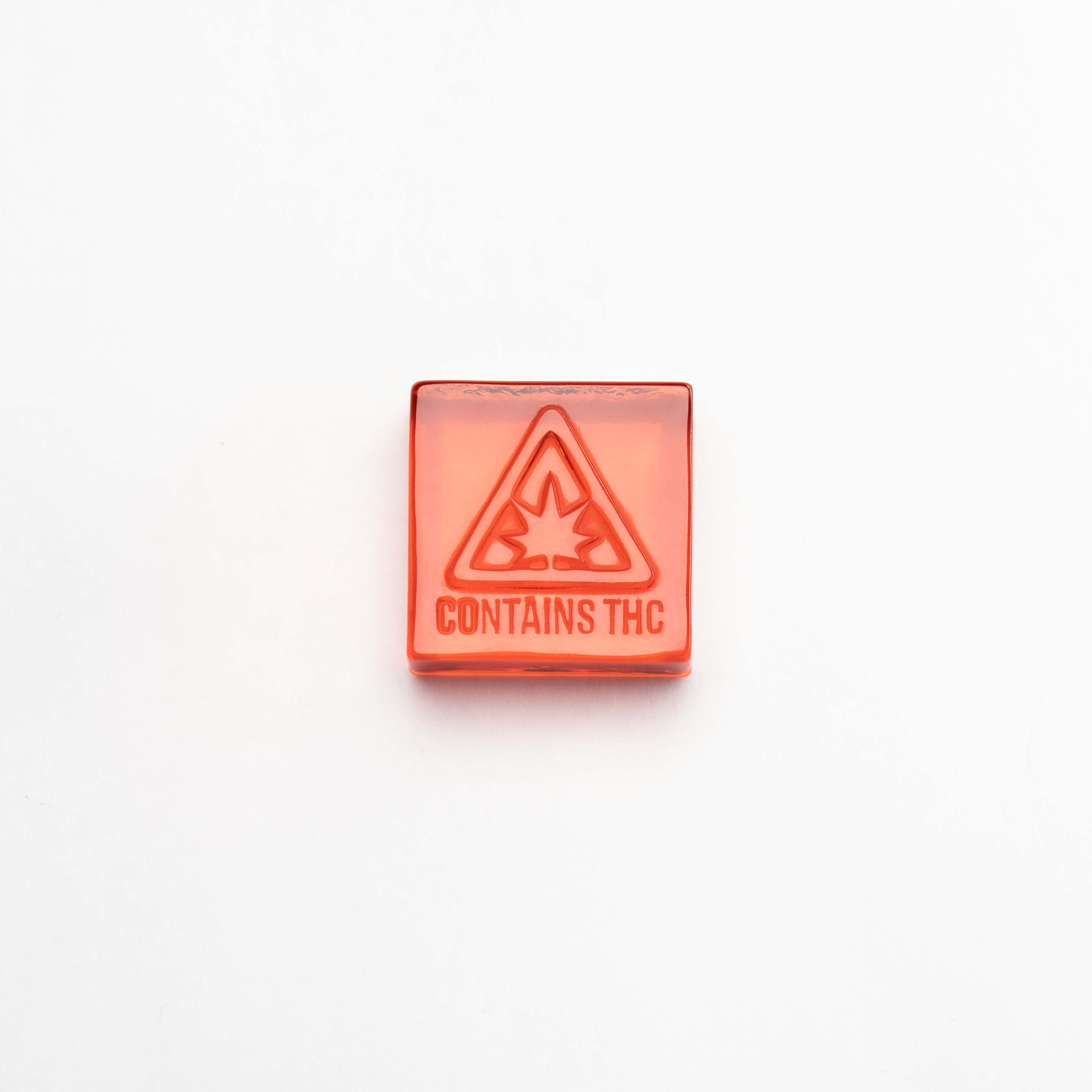 4.75mL Square Candy Depositor Mold - MA, ME, RI, VT THC Symbol - 143 Cavities - 22015