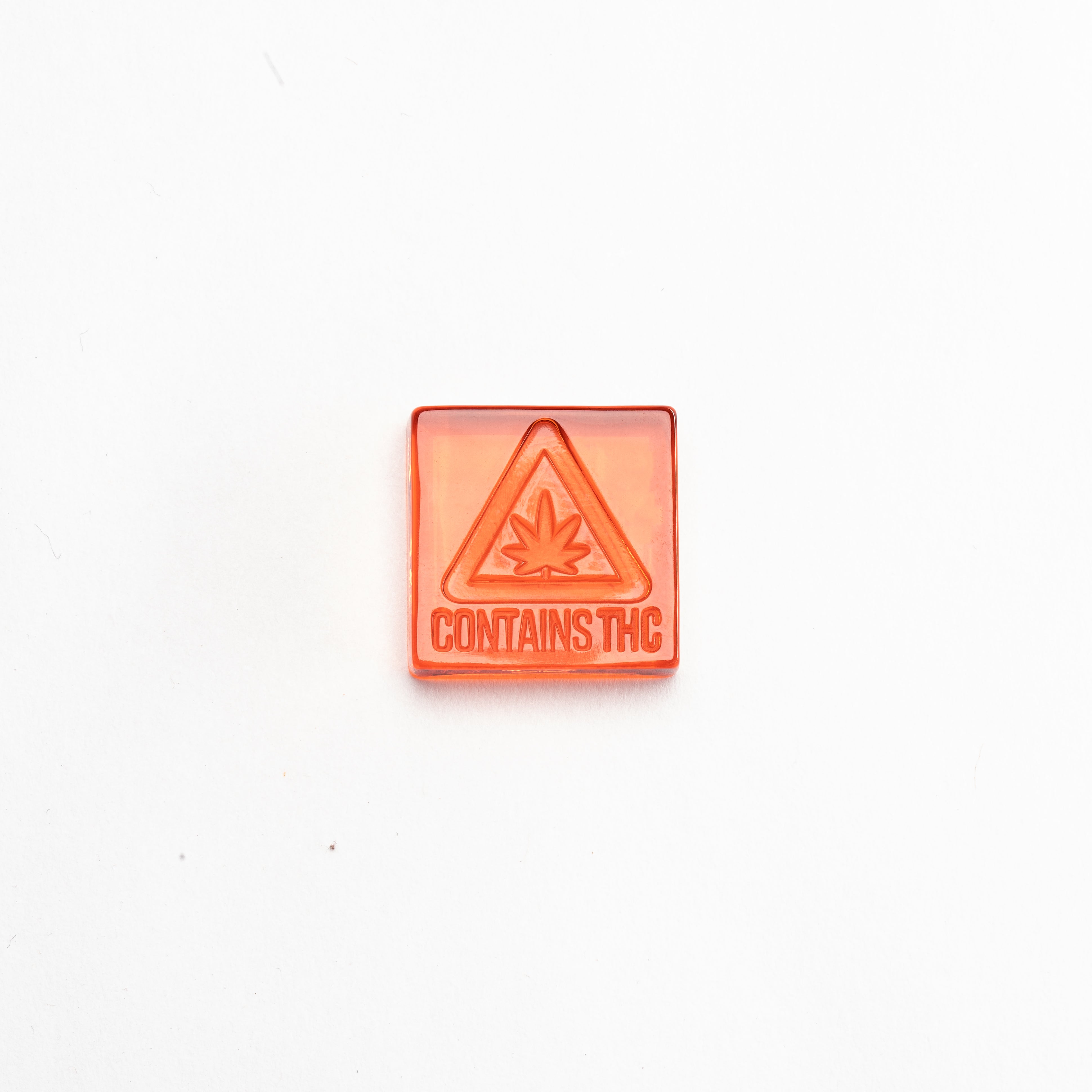 3mL Square Candy Full Sheet Mold - MA, ME, RI, VT THC Symbol - 384 Cavities - 22136