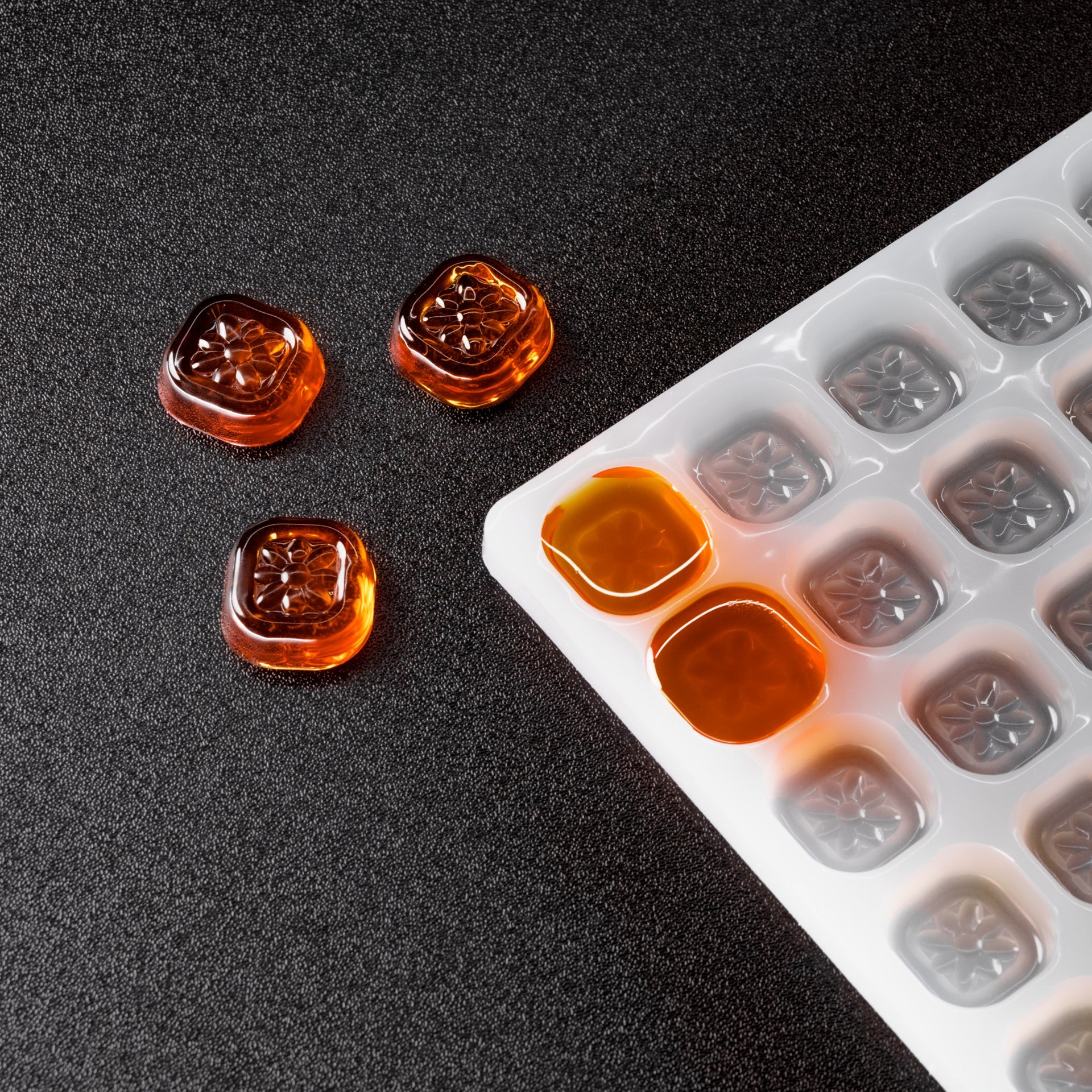 3mL Flower Gem Candy Depositor Mold - Silicone - 154 Cavities - 22541