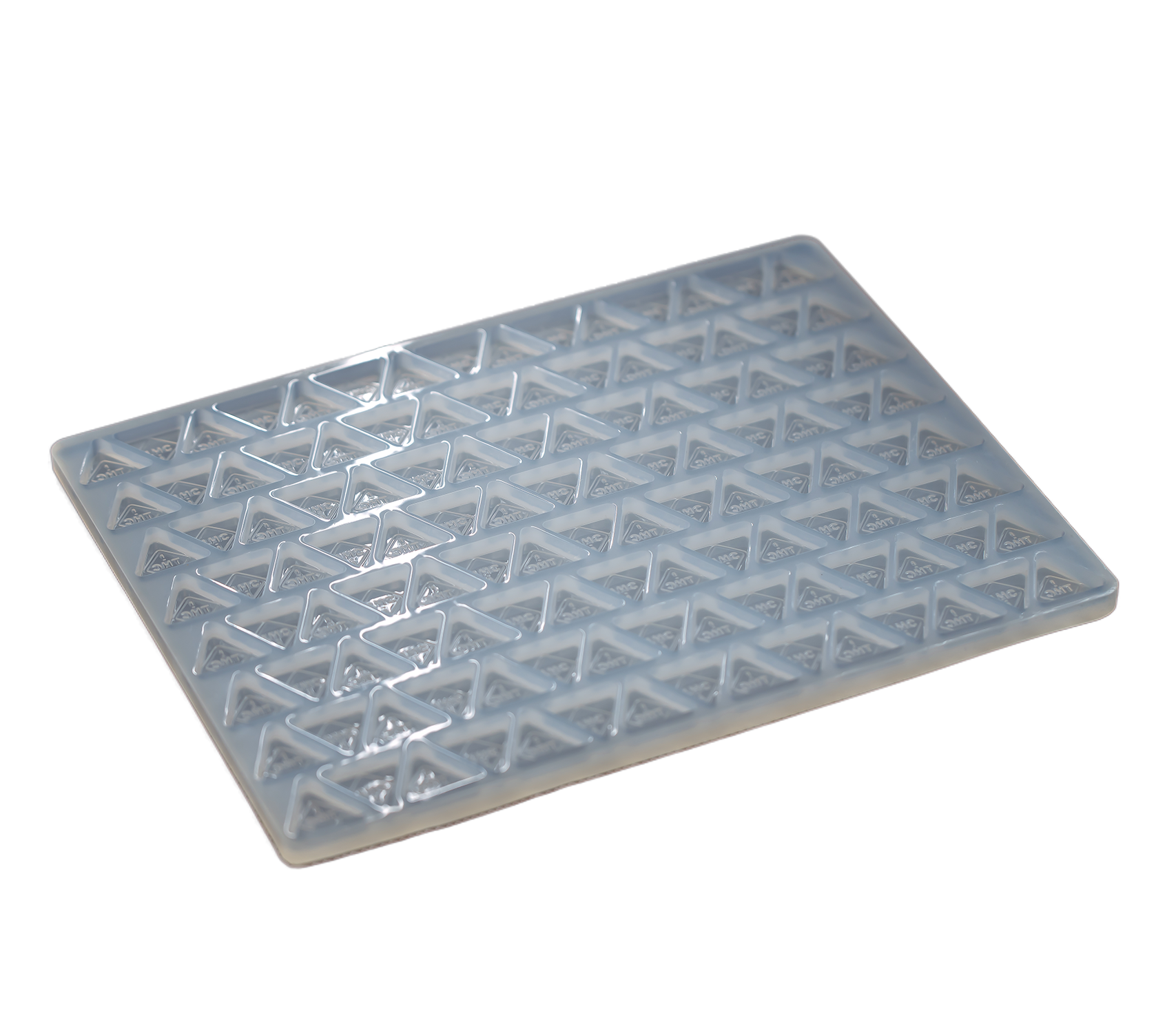 3mL Triangle Candy Depositor Mold - CO, FL, NM, OH THC Symbol - Silicone - 120 Cavities - 22051