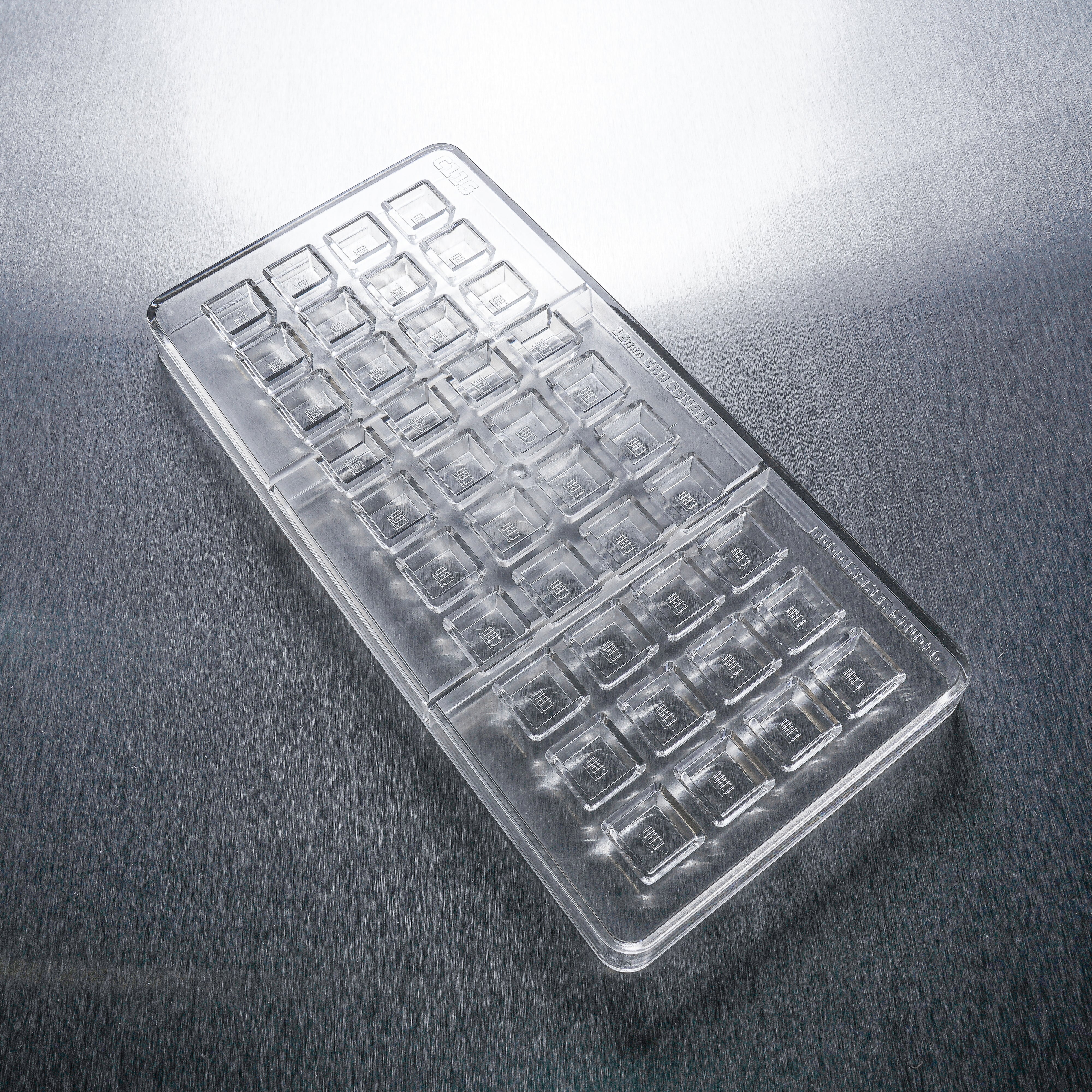 1.75mL Square Chocolates Mold - CBD Symbol - 40 Cavities - 22898