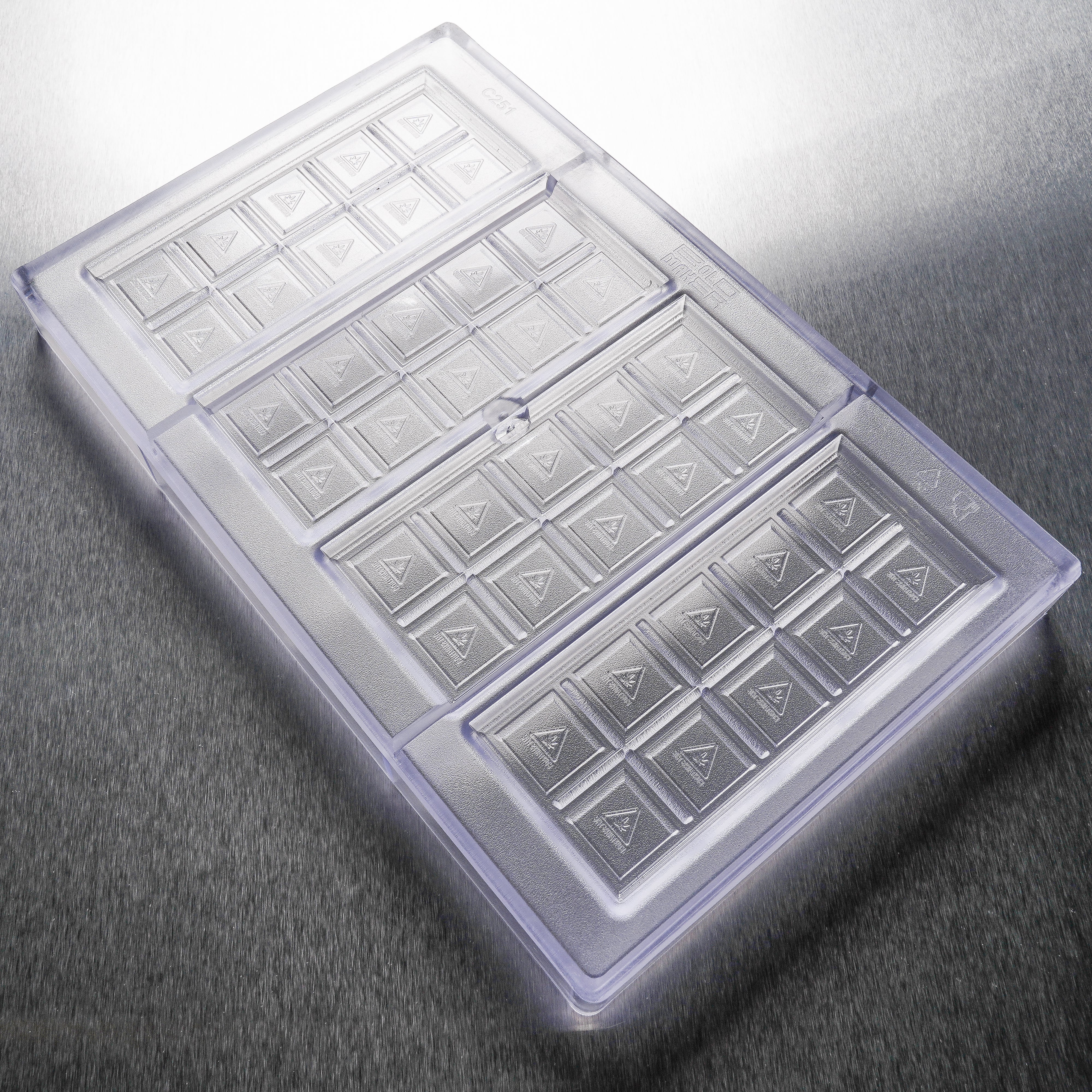 43mL 10pc Chocolate Bar Mold - MA, ME, RI, VT THC Symbol - 4 Bars - 22910
