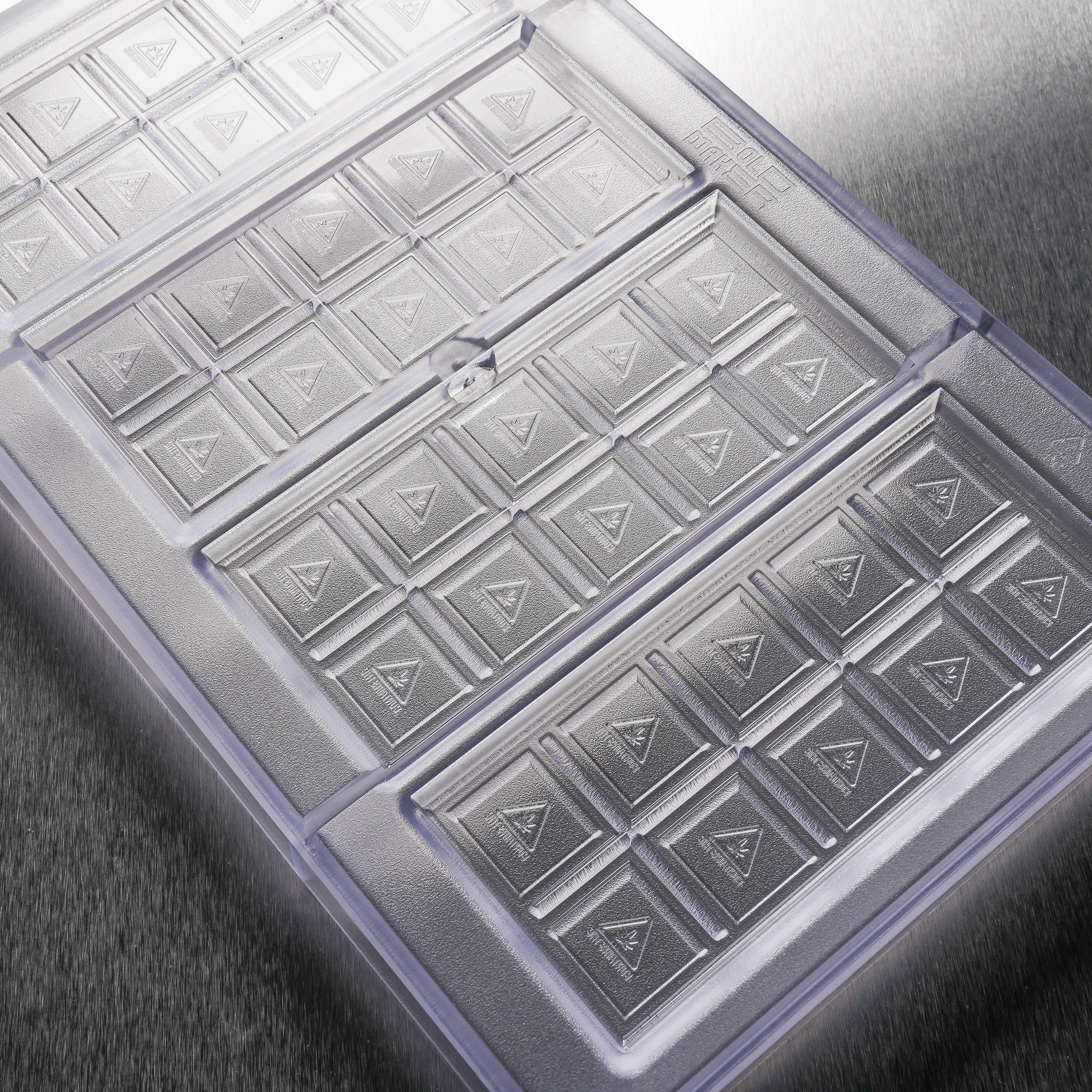 43mL 10pc Chocolate Bar  Mold - MA, ME, RI, VT THC Symbol - 4 Bars - 22910