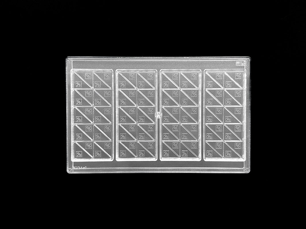 45.9mL 20pc Chocolate Bar Mold - CO, FL, NM, OH THC Symbol - 4 Bars - 22929