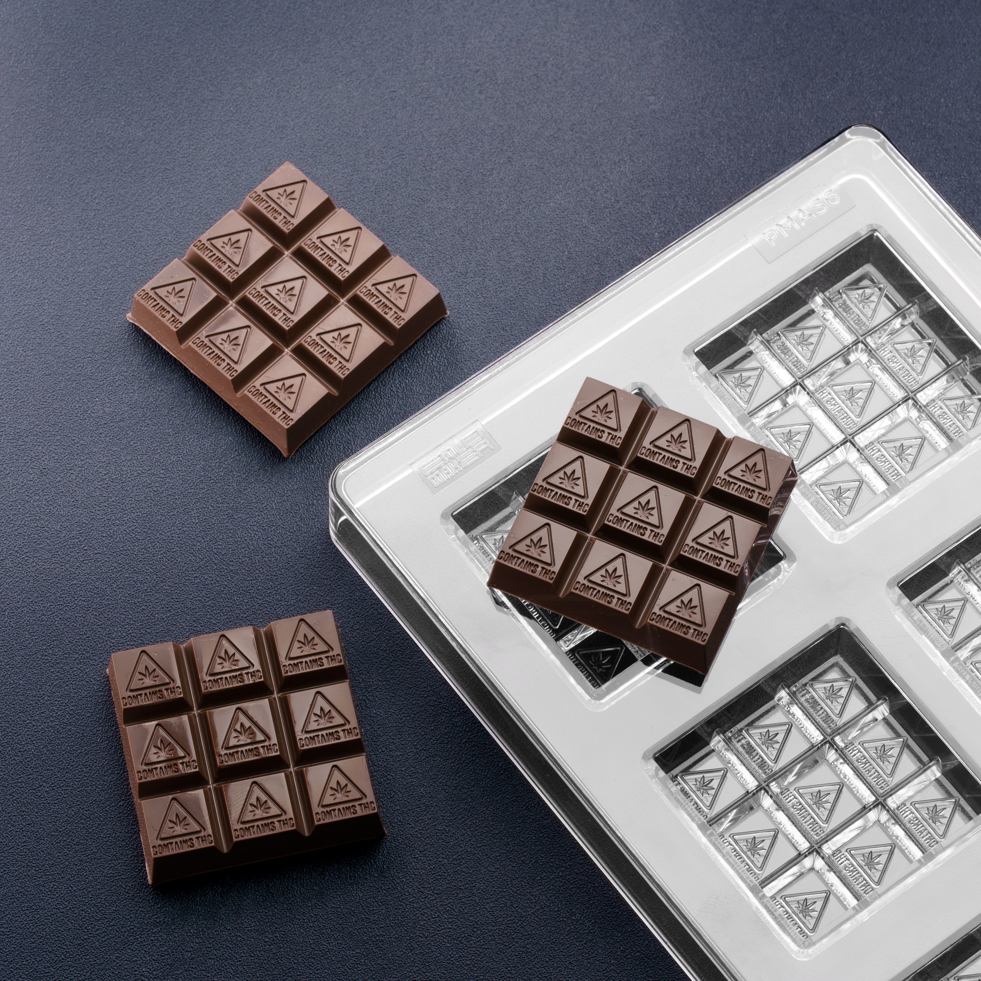 9 Forms Tablet Poly Chocolate Bar Mold
