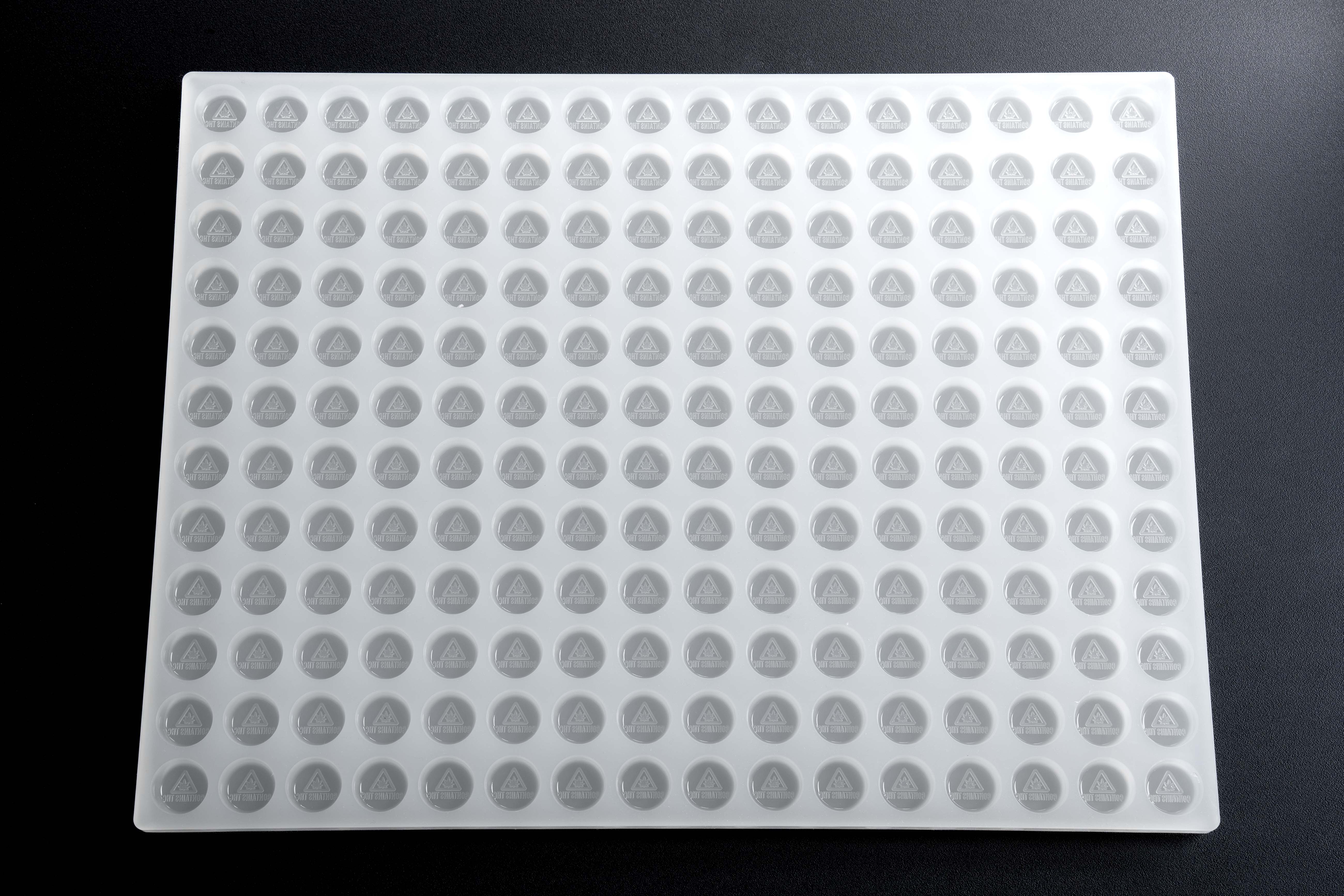 2mL Circle Candy Depositor Mold - MA, ME, RI, VT THC Symbol - 192 Cavities - 22079