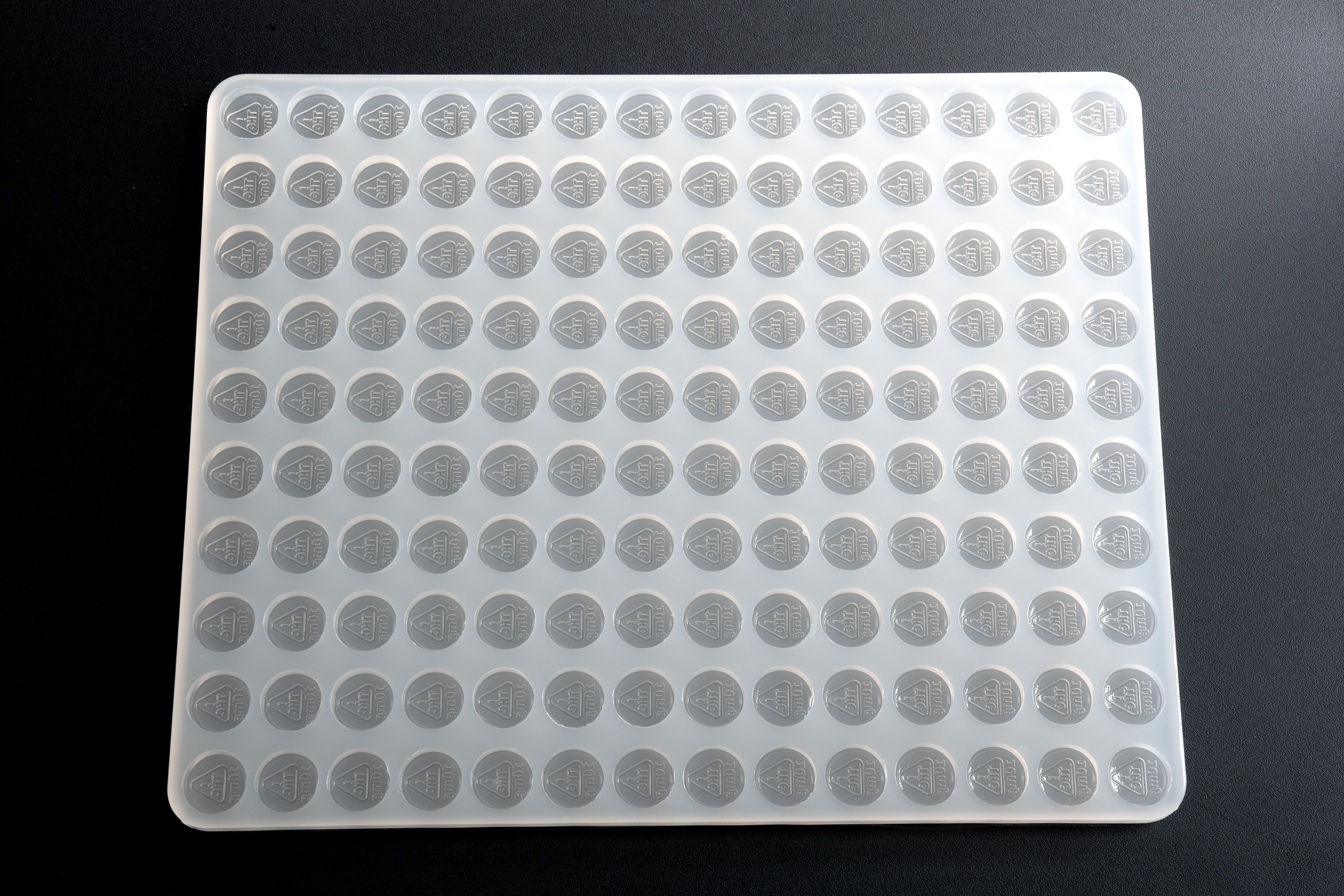 2.5mL Circle Candy Depositor Mold - Nevada 10mg THC Symbol - 140 Cavities - 22100