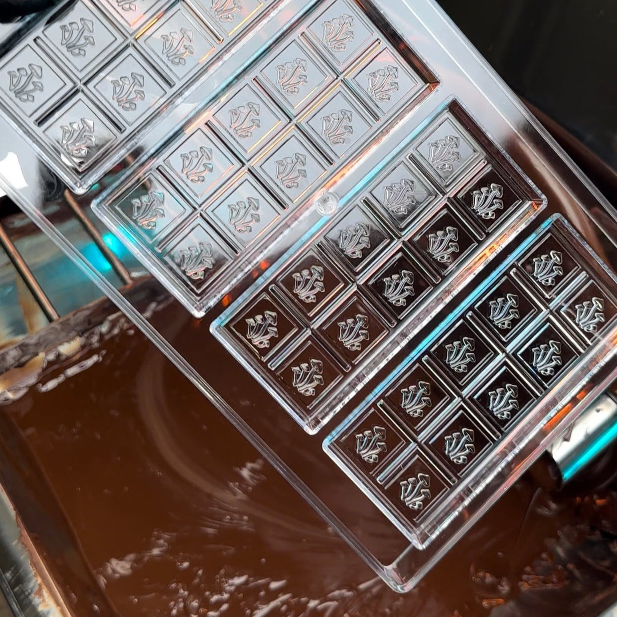 50mL 10pc Chocolate Bar Mold - Mushroom Symbol - 4 Bars - 22940
