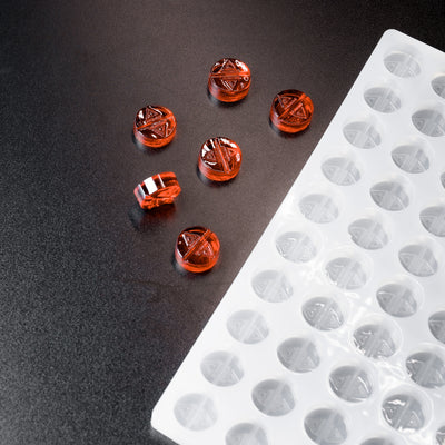 5mL Multidose™ Circle Candy Depositor Mold - MA, ME, RI, VT THC Symbol - 120 Cavities - 23954