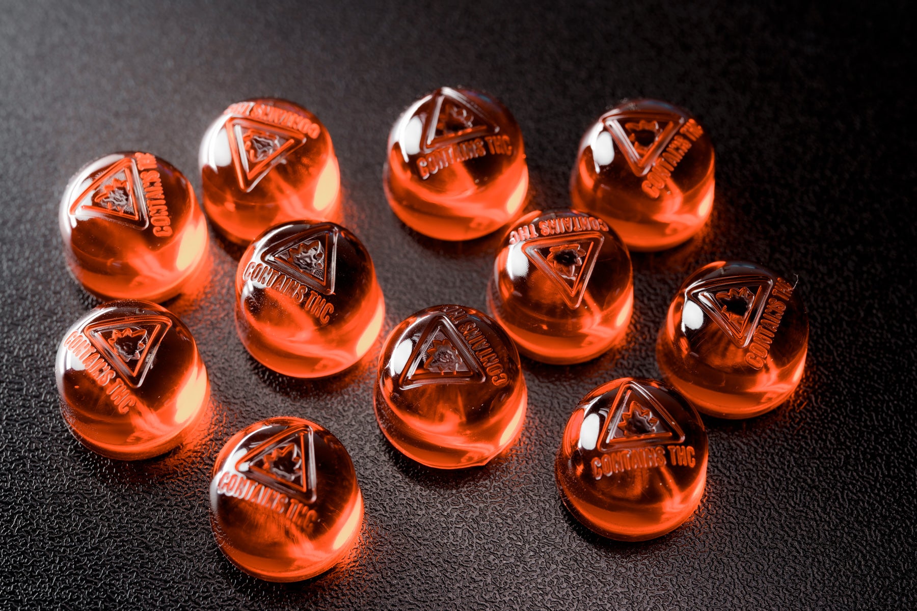 3mL Dome Candy Depositor Mold - MA, ME, RI, VT THC Symbol - 136 Cavities - 24275