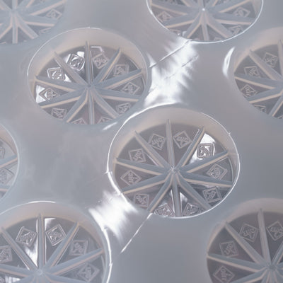 20mL Multidose Round Candy Depositor Mold - CO, FL, NM, OH THC Symbol - 24 Cavities - 24286
