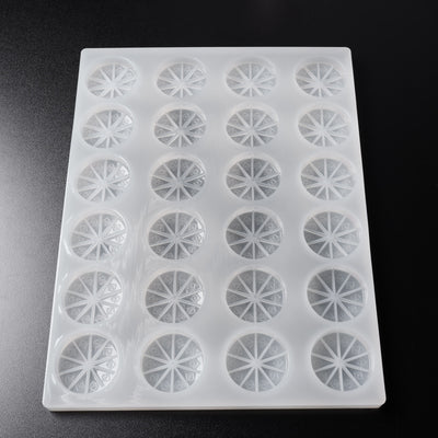 20mL Multidose Round Candy Depositor Mold - CO, FL, NM, OH THC Symbol - 24 Cavities - 24286