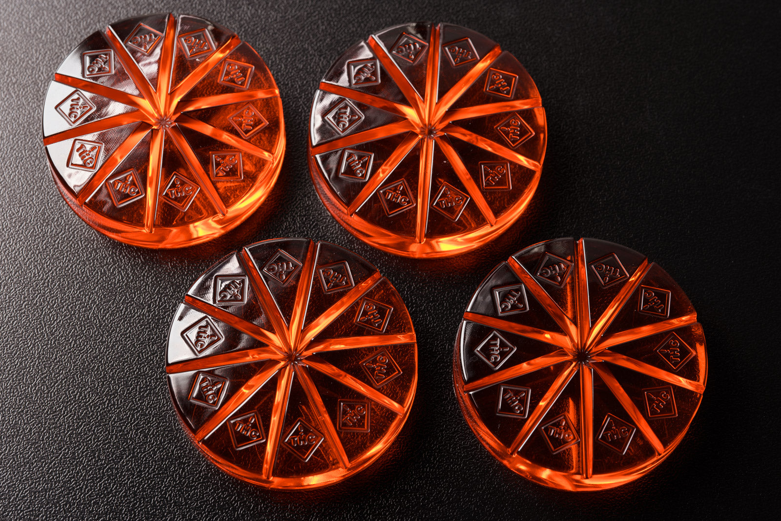 20mL Multidose Round Candy Depositor Mold - CO, FL, NM, OH THC Symbol - 24 Cavities - 24286