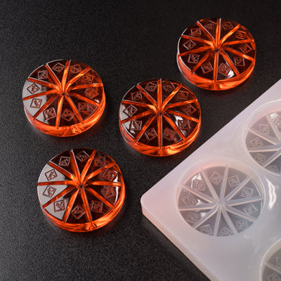 20mL Multidose Round Candy Depositor Mold - CO, FL, NM, OH THC Symbol - 24 Cavities - 24286