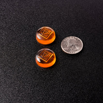 2.5mL Round Candy Depositor Mold - CO, FL, NM, OH THC Symbol - 140 Cavities - 22523