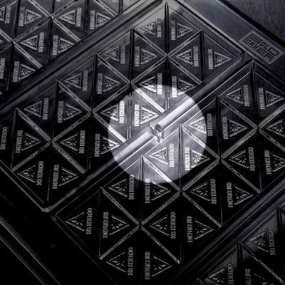 [B-Grade] 46mL 20pc Chocolate Bar Mold - MA, ME, RI, VT THC Symbol - 4 Bars - 22911-B