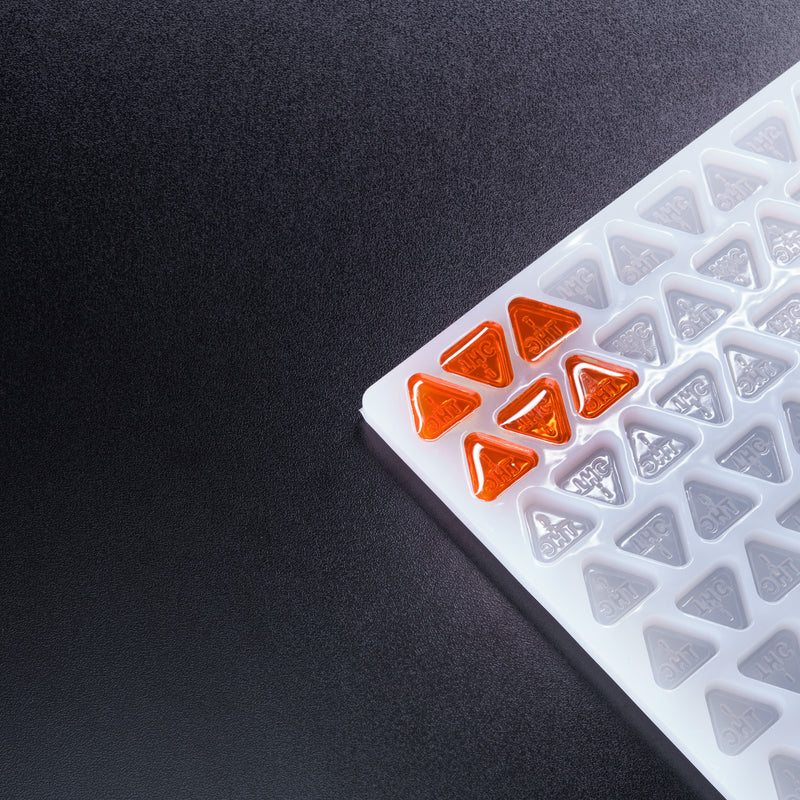 2mL Triangle Candy Silicone Mold - Nevada THC Symbol - 198 Cavities - 22989