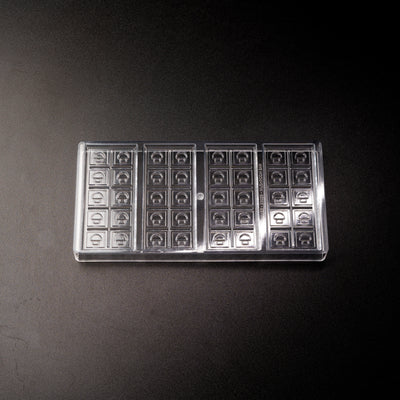 40.93mL 10pc Chocolate Bar Mold - Mushroom Symbol - 4 Bars - 23029