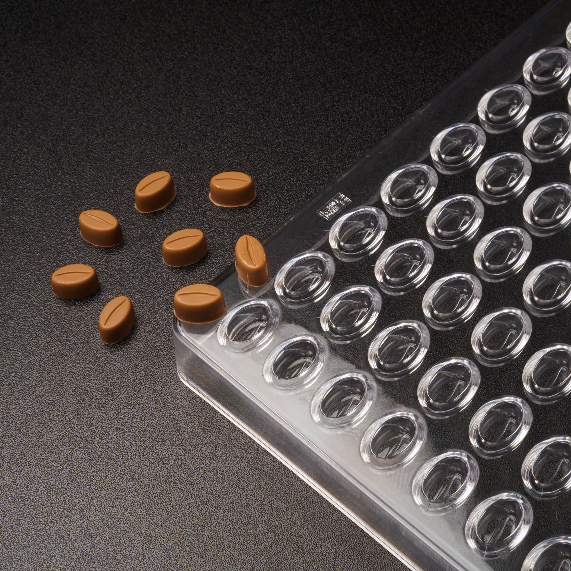 0.83mL Coffee Bean Chocolate Mold - 88 Cavities - 23095