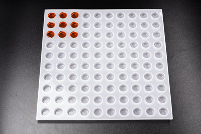 [B-Grade] 6mL Dome Candy Mold - 100 Cavities - 23106-B