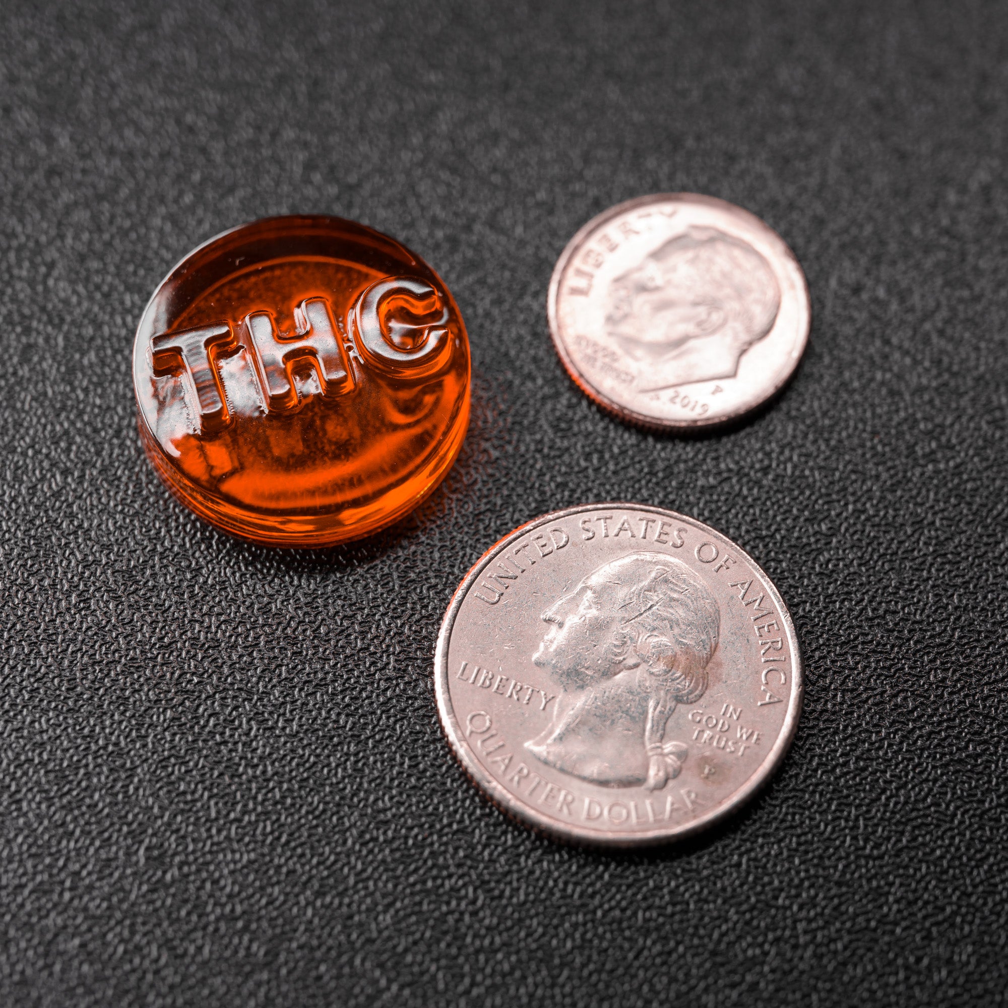 2.5mL Round Candy Depositor Mold - Connecticut THC Symbol - 165 Cavities - 23195