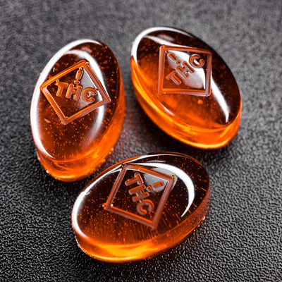 4mL Oval Candy Depositor Mold - CO, FL, NM, OH THC Symbol - 136 Cavities - 23222