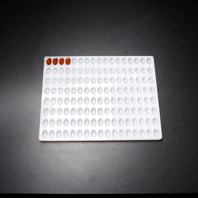 4mL Oval Candy Depositor Mold - CO, FL, NM, OH THC Symbol - 136 Cavities - 23222