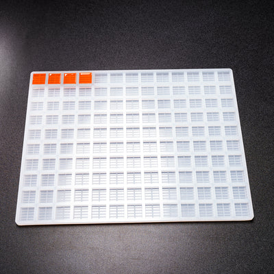 3.8mL Multidose™ Square 10-Piece Candy Mold - 130 Cavities - 23345