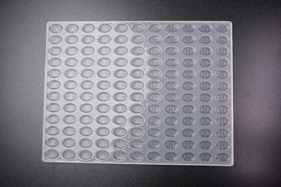 2.75mL Multidose™ Split Oval Candy Mold - MA, ME, RI, VT THC Symbol - 132 Cavities - 23268