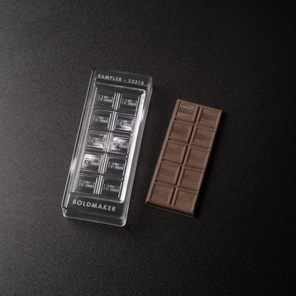 121mL Multidose 10pc Chocolate Bar Mold Sample - 23318