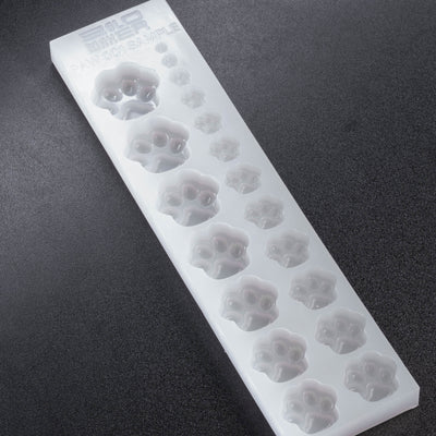 0.05 - 10mL Paw Print Sample Mold - 19 Sizes - 23423
