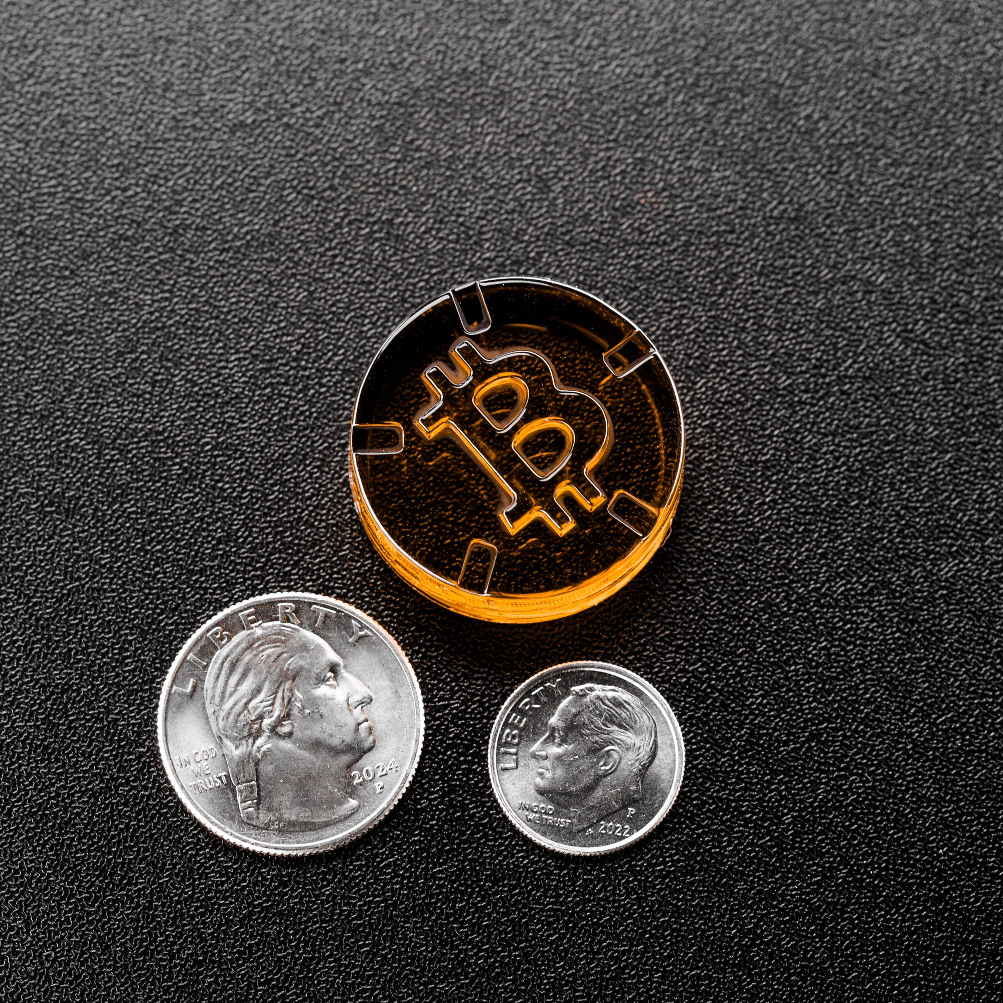 7.5mL Round Candy Depositor Mold - Bitcoin Symbol - 88 Cavities - 23534