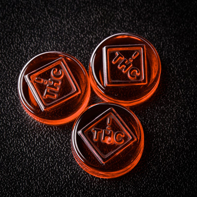 2.5mL Round Candy Depositor Mold - CO, FL, NM, OH THC Symbol - 176 Cavities - 23560