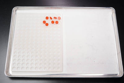 2.5mL Round Candy Depositor Mold - CO, FL, NM, OH THC Symbol - 176 Cavities - 23560