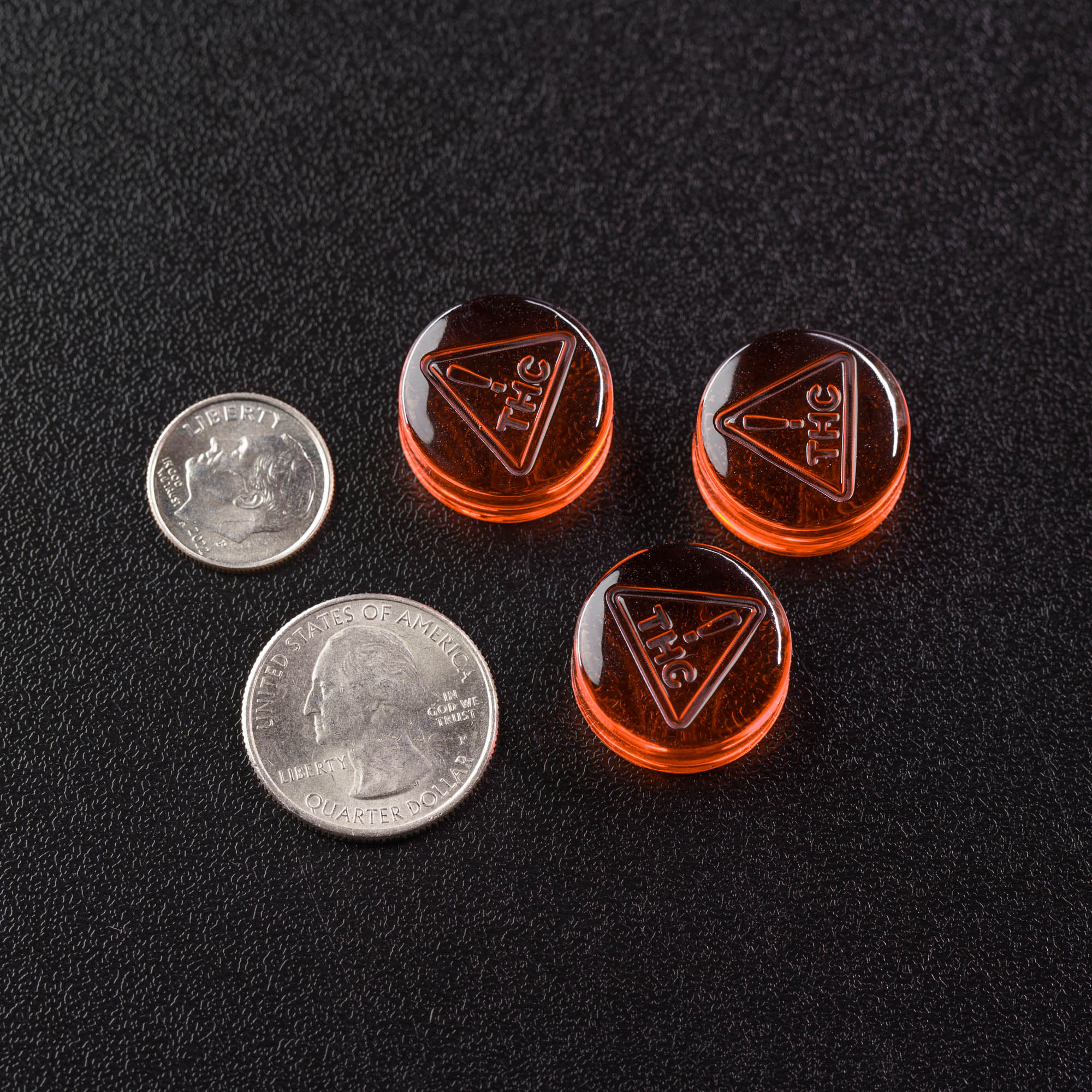 3mL Circle Candy Depositor Mold - Nevada THC Symbol - 160 Cavities - 23573