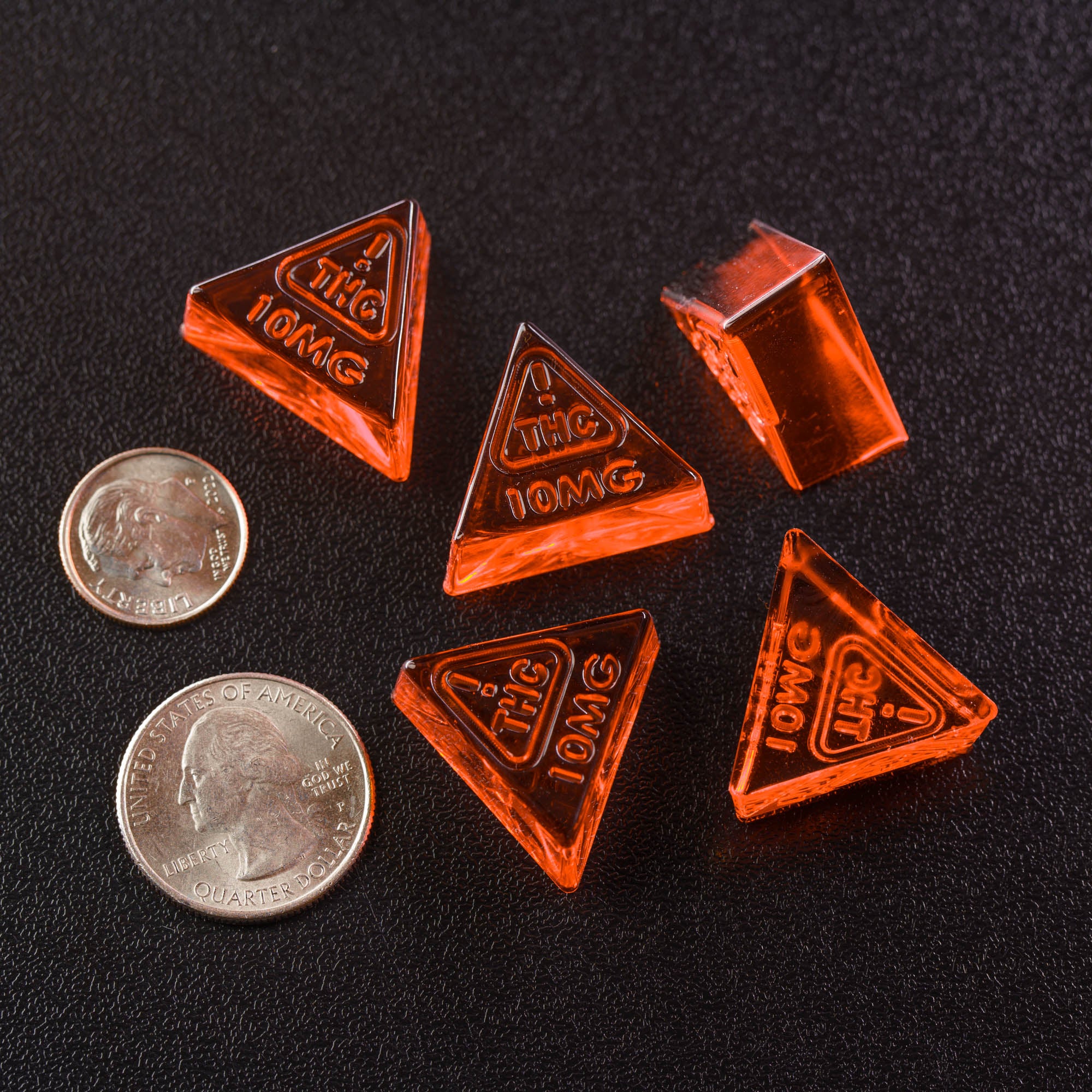3mL Triangle Candy Depositor Mold - Nevada 10mg THC Symbol - 132 Cavities - 23664