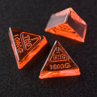 3.5mL Triangle Candy Depositor Mold - Nevada 10mg THC Symbol - 132 Cavities - 23664