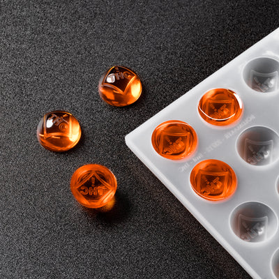 5mL Dome Candy Depositor Mold - CO, FL, NM, OH THC Symbol - 88 Cavities - 23712