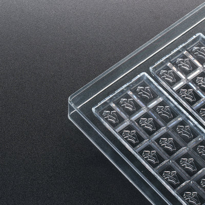 50mL 15pc Chocolate Bar Mold - Mushroom Symbol - 4 Bars - 23721