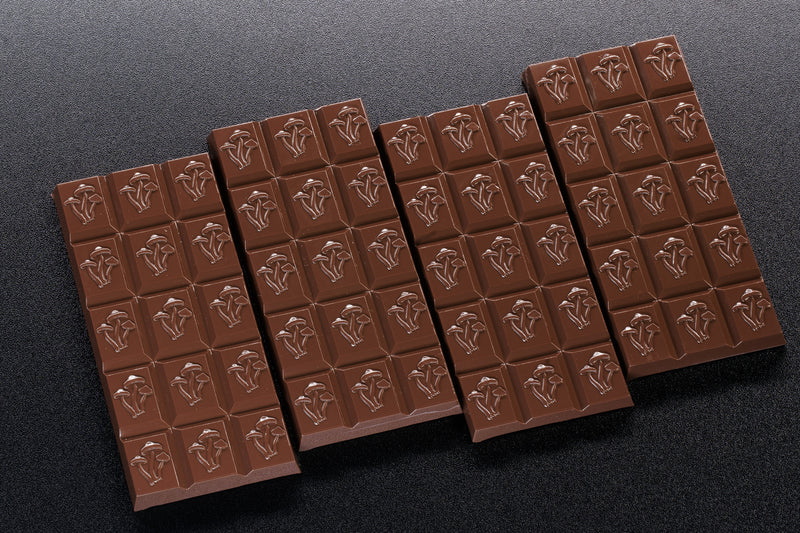 50mL 15pc Chocolate Bar Mold - Mushroom Symbol - Polycarbonate - 4 Bars - 23721