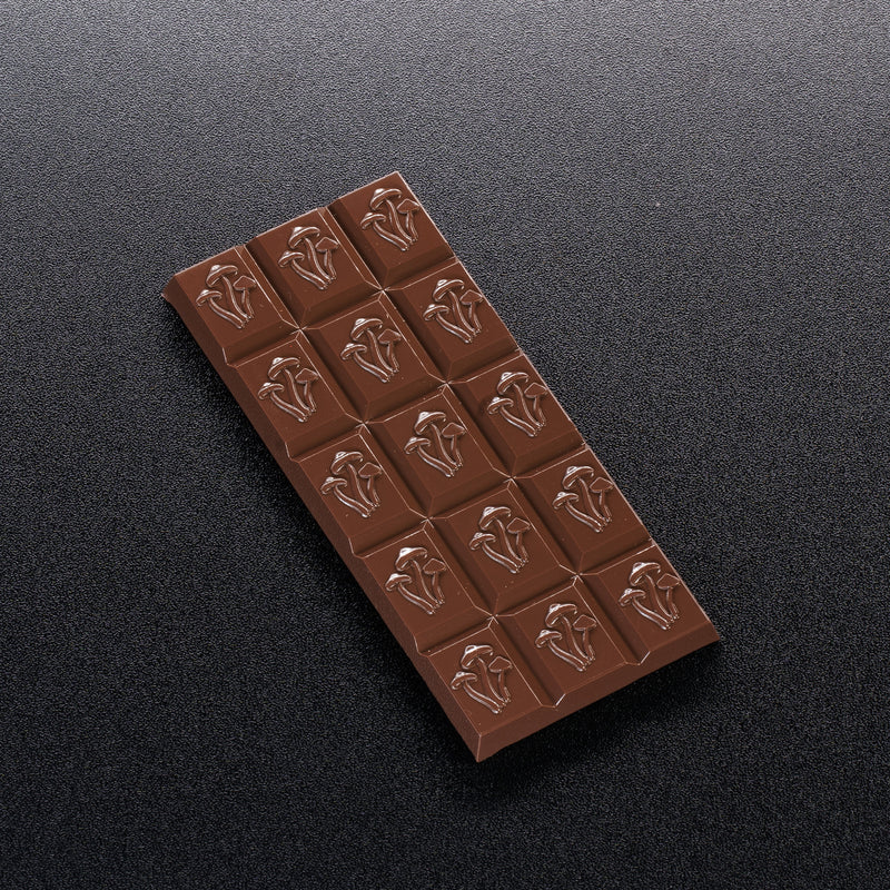 10pc Chocolate Bar Mold - Mushroom Symbol - Polycarbonate - 4 Bars - 22940
