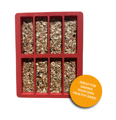 115mL Granola / Energy / Butter Bar Mold - 8 Cavities - 23815 - Pack of 2